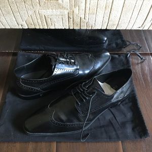 Versace Collection Vintage Wingtip Dress Shoe Mens
